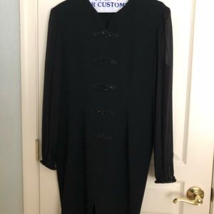 Black long sleeve dress
